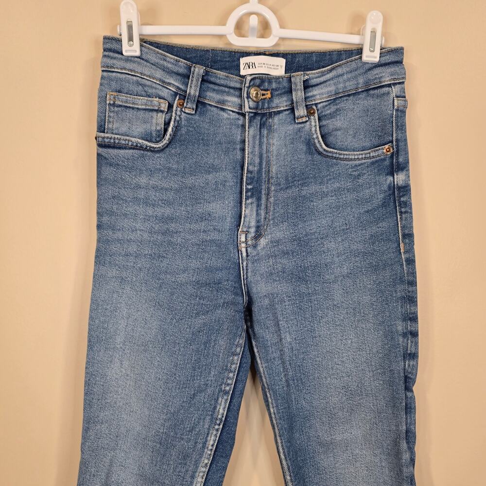 Women's Zara Denim High Waisted Skinny Jeans | Size 4 - Picture 3 of 7